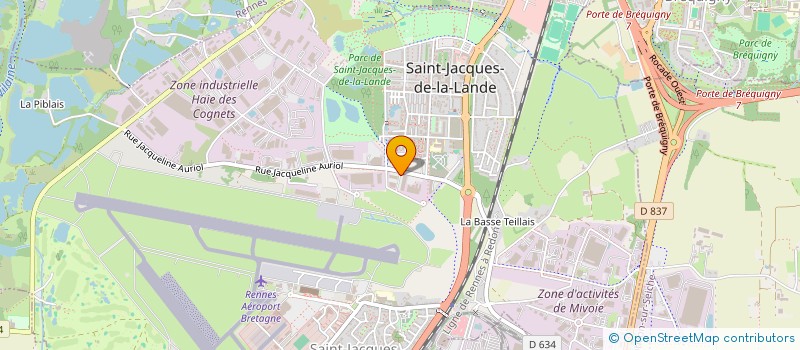 localisation de l'entreprise ISOVITRAGE DISTRIBUTION à SAINT-JACQUES-DE-LA-LANDE
