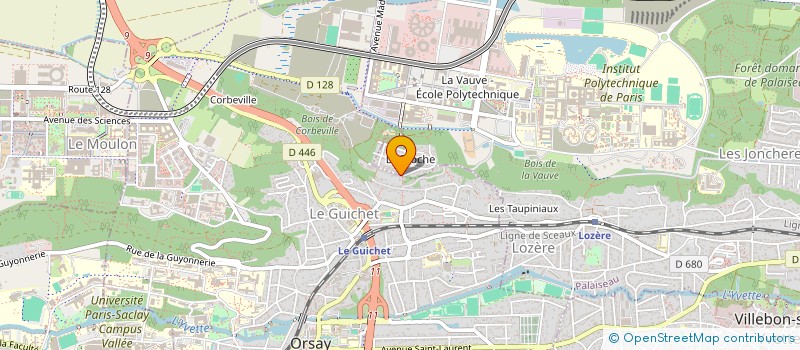 localisation de l'entreprise ISP CONSULTING à ORSAY