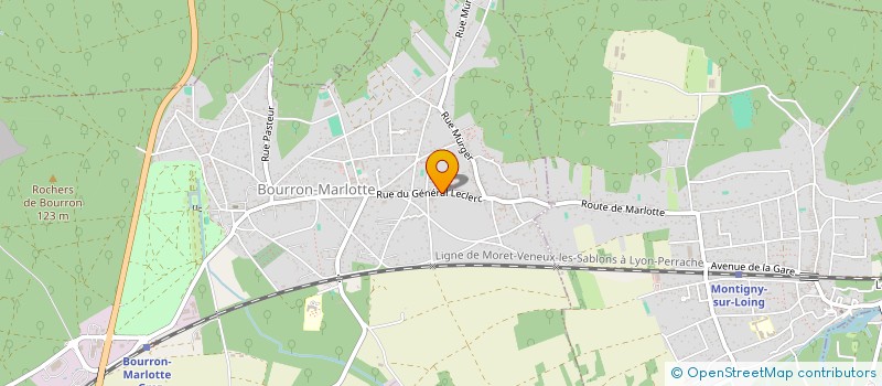 localisation de l'entreprise ISP FORMATION  BOURRON-MARLOTTE