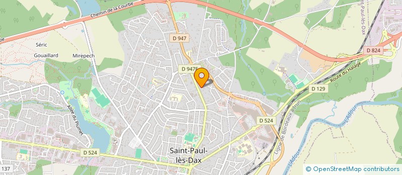 localisation de l'entreprise ISP FUSION  SAINT-PAUL-LES-DAX