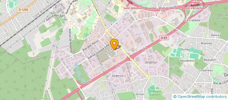 localisation de l'entreprise ISP PILOTE à PESSAC