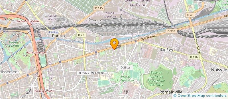 localisation de l'entreprise ISPA  PANTIN