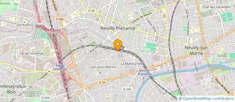 localisation de l'entreprise ISPA IMMO  LE PERREUX-SUR-MARNE