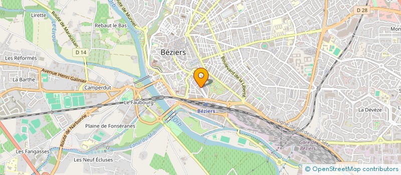 localisation de l'entreprise ISPAC  BEZIERS