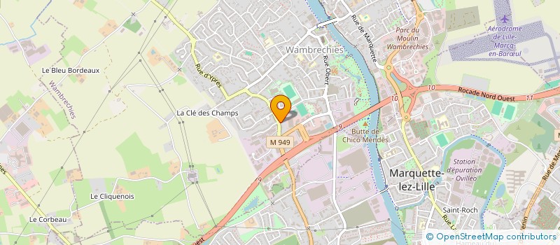 localisation de l'entreprise ISPAHAN  WAMBRECHIES