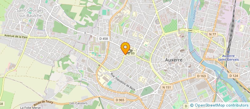 localisation de l'entreprise ISPANA à AUXERRE