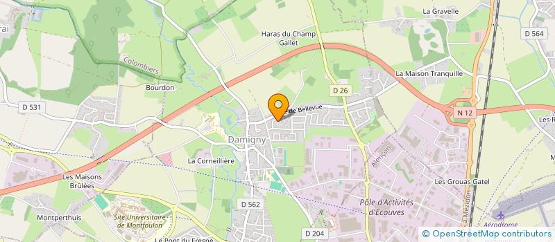 localisation de l'entreprise ISPASSOCIATION RAID à DAMIGNY