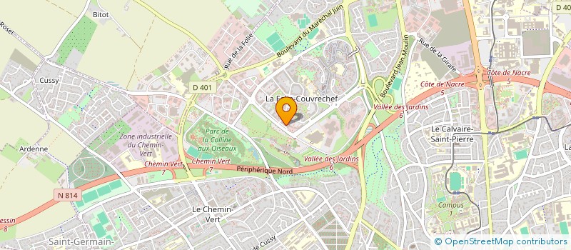 localisation de l'entreprise ISPN à CAEN