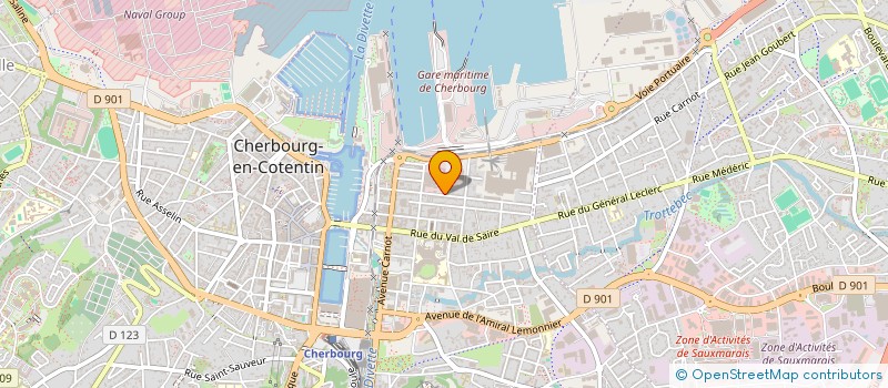localisation de l'entreprise ISPN A DU COEUR à CHERBOURG-EN-COTENTIN