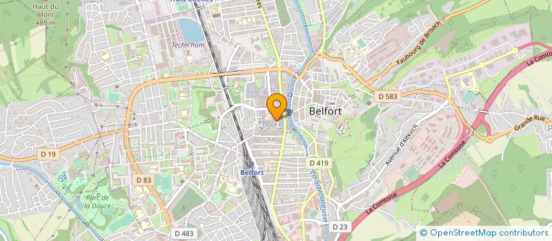localisation de l'entreprise ISQUIA à BELFORT