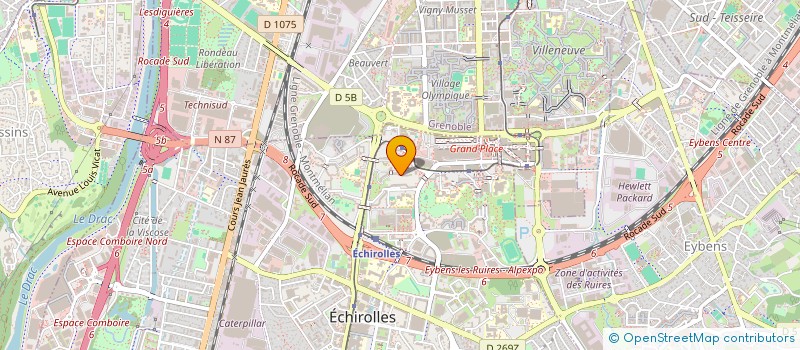 localisation de l'entreprise ISR BTP à ECHIROLLES