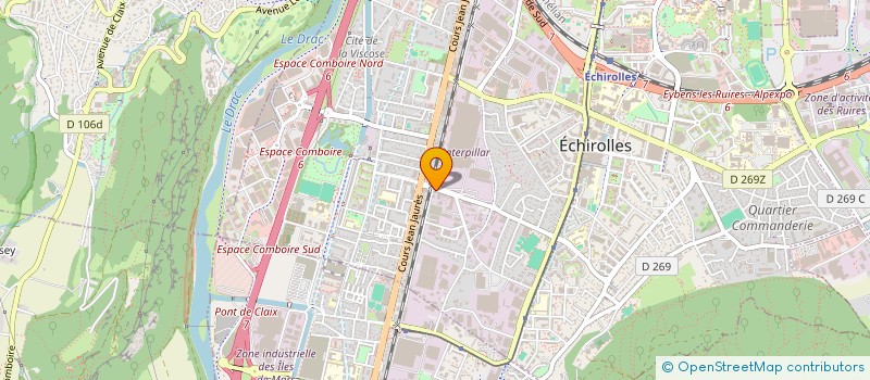 localisation de l'entreprise ISR INCENDIE 38 à ECHIROLLES