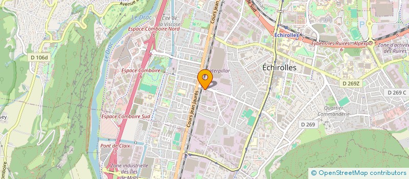 localisation de l'entreprise ISR SECURITE 38 à ECHIROLLES