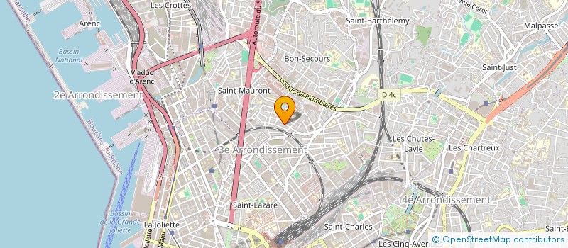 localisation de l'entreprise ISRA  MARSEILLE