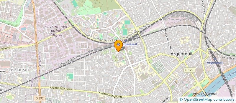 localisation de l'entreprise ISRA CLEAN à ARGENTEUIL