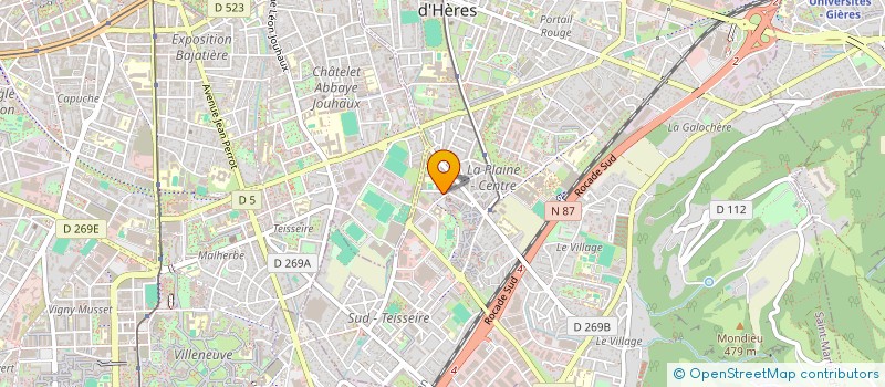 localisation de l'entreprise ISRA & M'IRAJ  SAINT-MARTIN-D'HERES