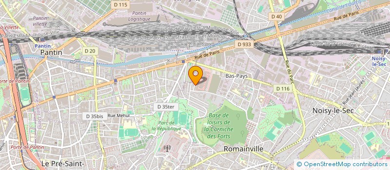 localisation de l'entreprise ISRAJC  ROMAINVILLE