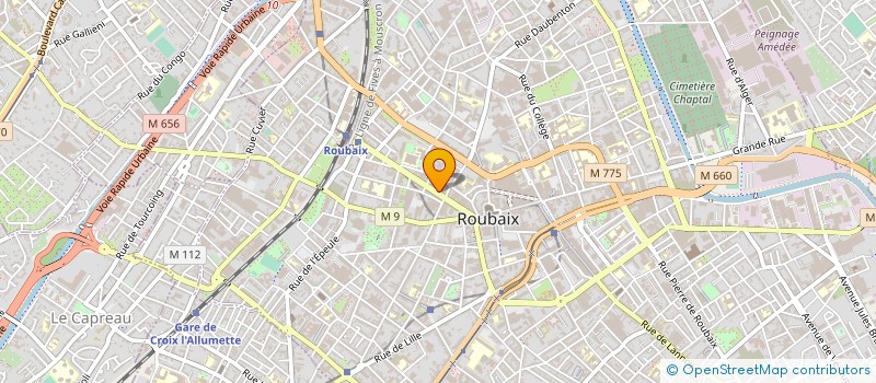 localisation de l'entreprise ISRPP FORMATION à ROUBAIX