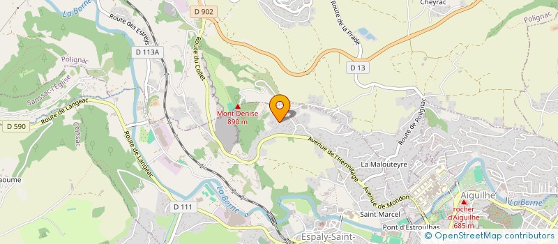 localisation de l'entreprise ISS IMMO  ESPALY-SAINT-MARCEL