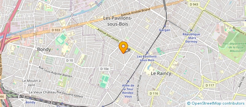 localisation de l'entreprise ISS IMMOBILIER à LES PAVILLONS-SOUS-BOIS