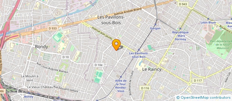 localisation de l'entreprise ISS TRANS à LES PAVILLONS-SOUS-BOIS
