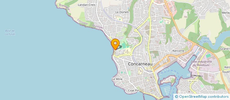 localisation de l'entreprise ISSA à CONCARNEAU