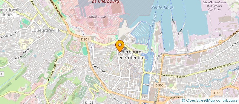 localisation de l'entreprise ISSA à CHERBOURG-EN-COTENTIN