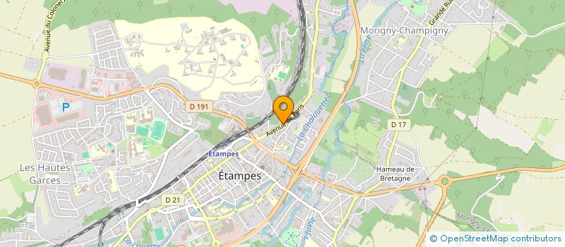 localisation de l'entreprise ISSA BARBER  ETAMPES