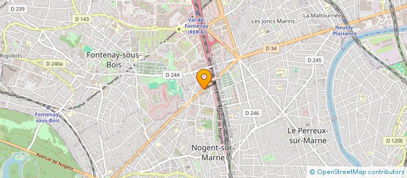 localisation de l'entreprise ISSA-SCI  NOGENT-SUR-MARNE