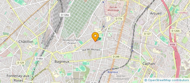 localisation de l'entreprise ISSALEC à BAGNEUX