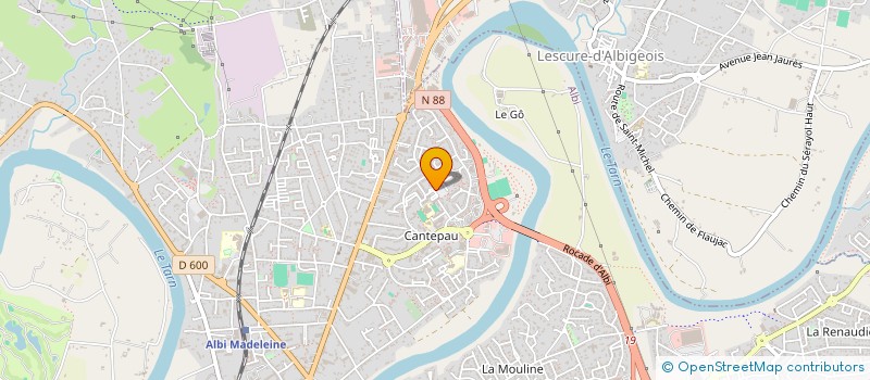 localisation de l'entreprise ISSALY à ALBI