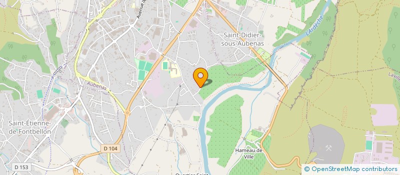localisation de l'entreprise ISSARTEL TP à AUBENAS