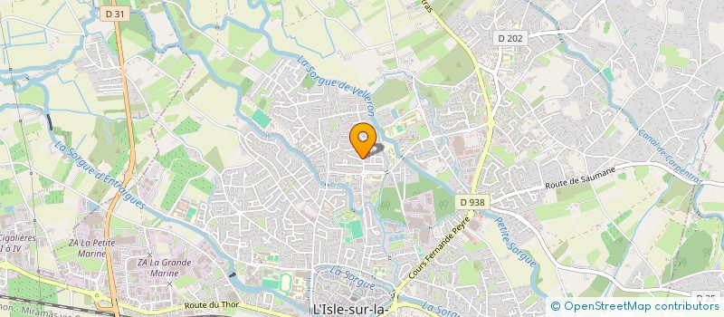 localisation de l'entreprise ISSATI BELLA  L'ISLE-SUR-LA-SORGUE