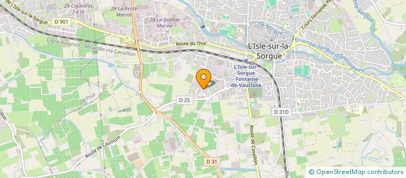 localisation de l'entreprise ISSATI FRERES TRANSPORTS à L'ISLE-SUR-LA-SORGUE