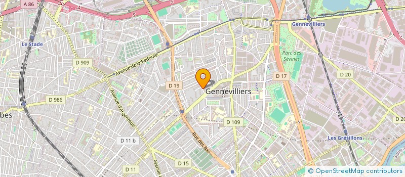 localisation de l'entreprise ISSCOM SARL à GENNEVILLIERS