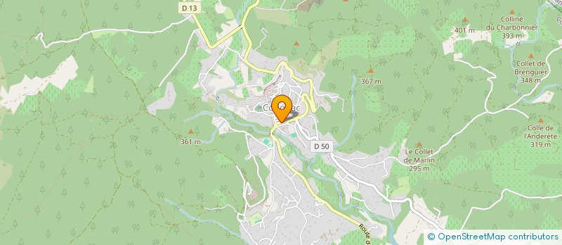 localisation de l'entreprise ISSE à COTIGNAC