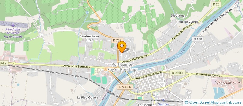 localisation de l'entreprise ISSEL  PORT-SAINTE-FOY-ET-PONCHAPT