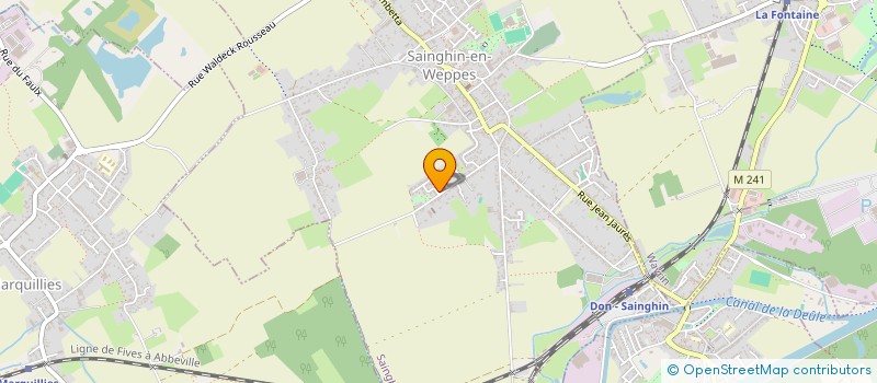 localisation de l'entreprise ISSEL  SAINGHIN-EN-WEPPES