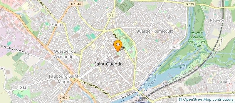 localisation de l'entreprise ISSENGHIEN LOISIRS à SAINT-QUENTIN