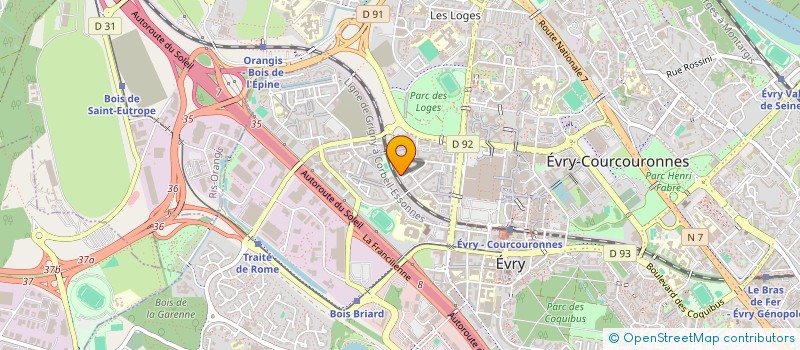 localisation de l'entreprise ISSIAK GROUP à EVRY-COURCOURONNES