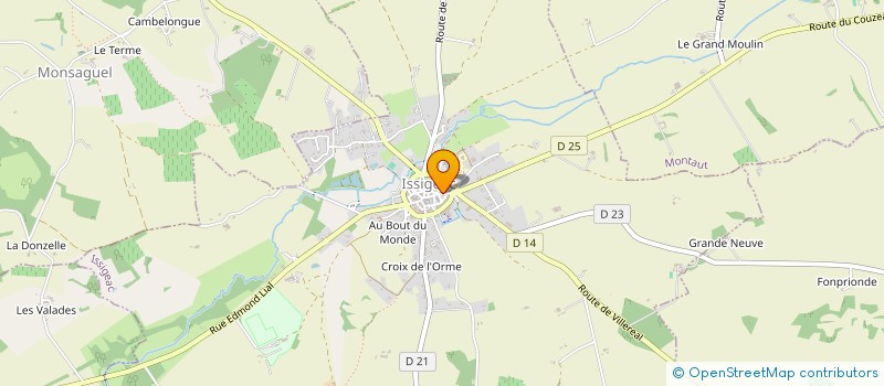 localisation de l'entreprise ISSIGEAC ESTHETIQUE  ISSIGEAC