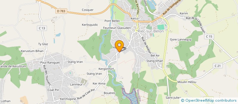 localisation de l'entreprise ISSIMO  RIEC-SUR-BELON