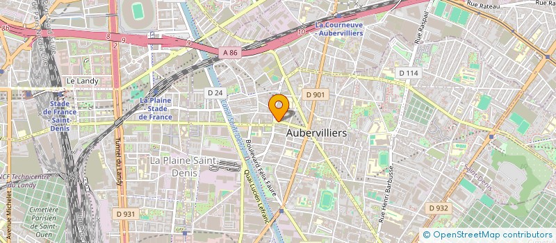 localisation de l'entreprise ISSLA à AUBERVILLIERS