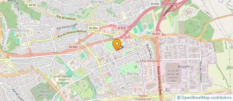 localisation de l'entreprise ISSO BAT  METZ