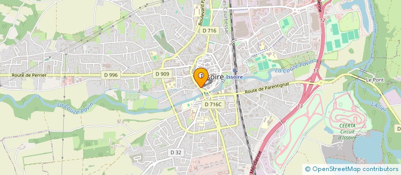 localisation de l'entreprise ISSOIRE CARTE GRISE  ISSOIRE