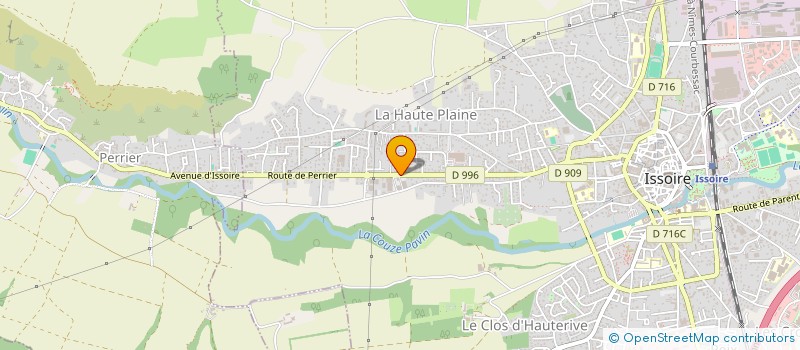 localisation de l'entreprise ISSOIRE CONTROLE TECHNIQUE SG  ISSOIRE