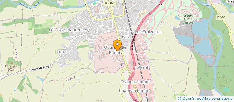 localisation de l'entreprise ISSOIRE EXPRESS à ISSOIRE