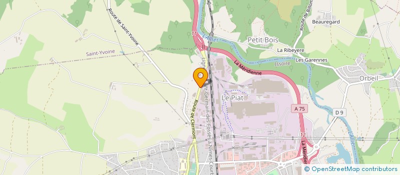 localisation de l'entreprise ISSOIRE PARC AUTO  ISSOIRE