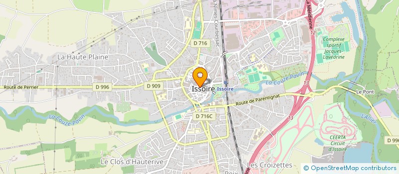 localisation de l'entreprise ISSOIRE TRANSACTIONS  ISSOIRE