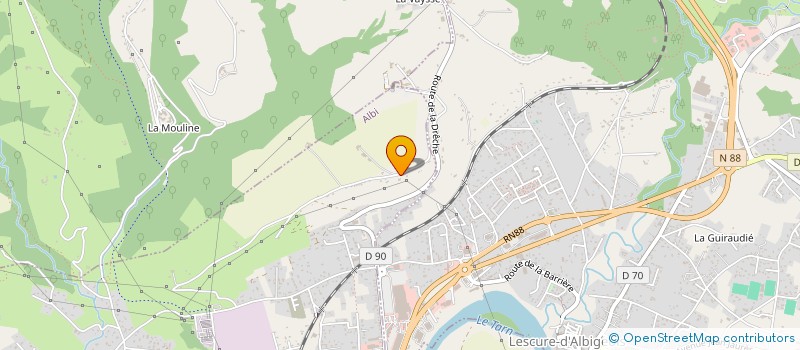 localisation de l'entreprise ISSOL GARE DE PERPIGNAN SOL (EN ABREGE IGP SOL)  ALBI